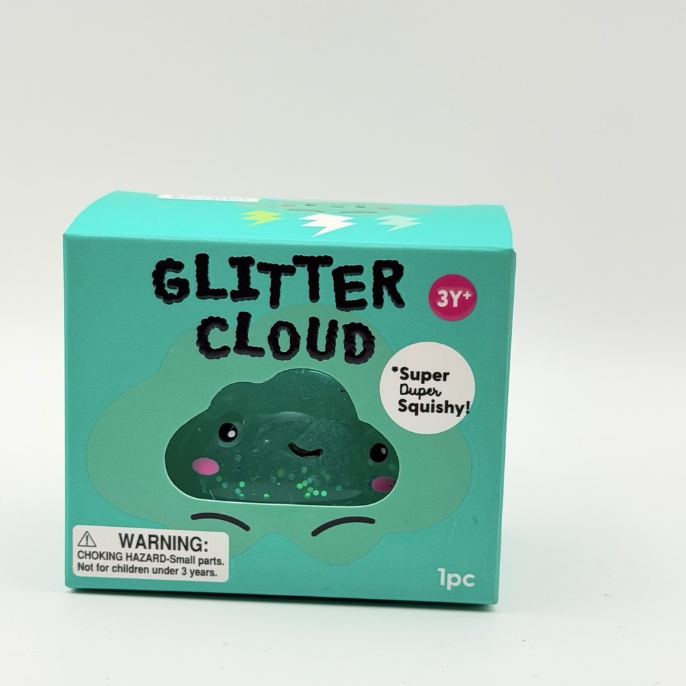 J'Adore Glitter Cloud Super Duper Squishy Green Squeeze Toy Ages 3+ 3-4 Years